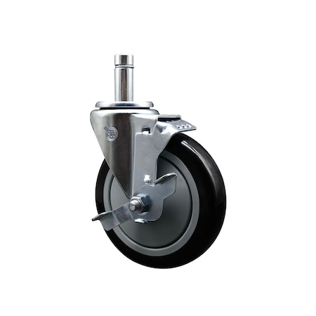 Service Caster Metro 4615MPBX Replacement Caster with Brake MET-SCC-GR20S514-PPUB-BLK-TLB-845